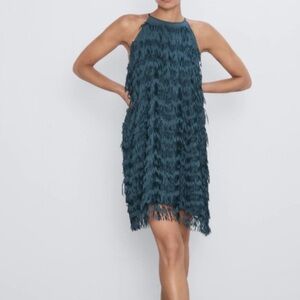 ZARA Halter Cocktail Dress